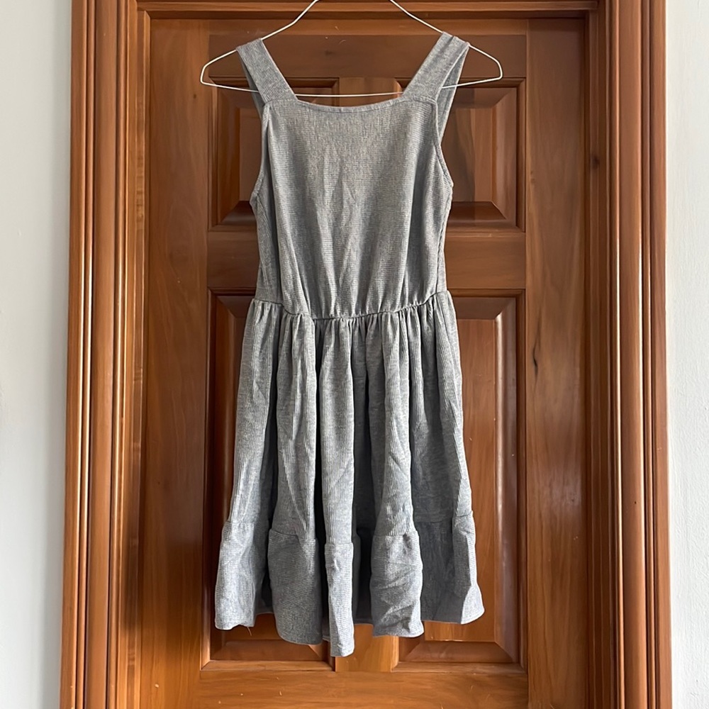 Thick Strap Gray Dress Size M